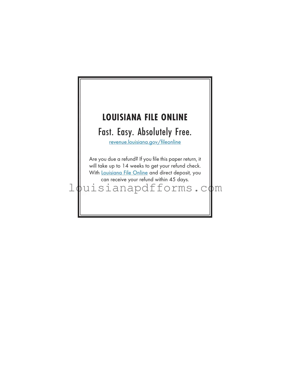 Blank It 540 2D Louisiana PDF Form