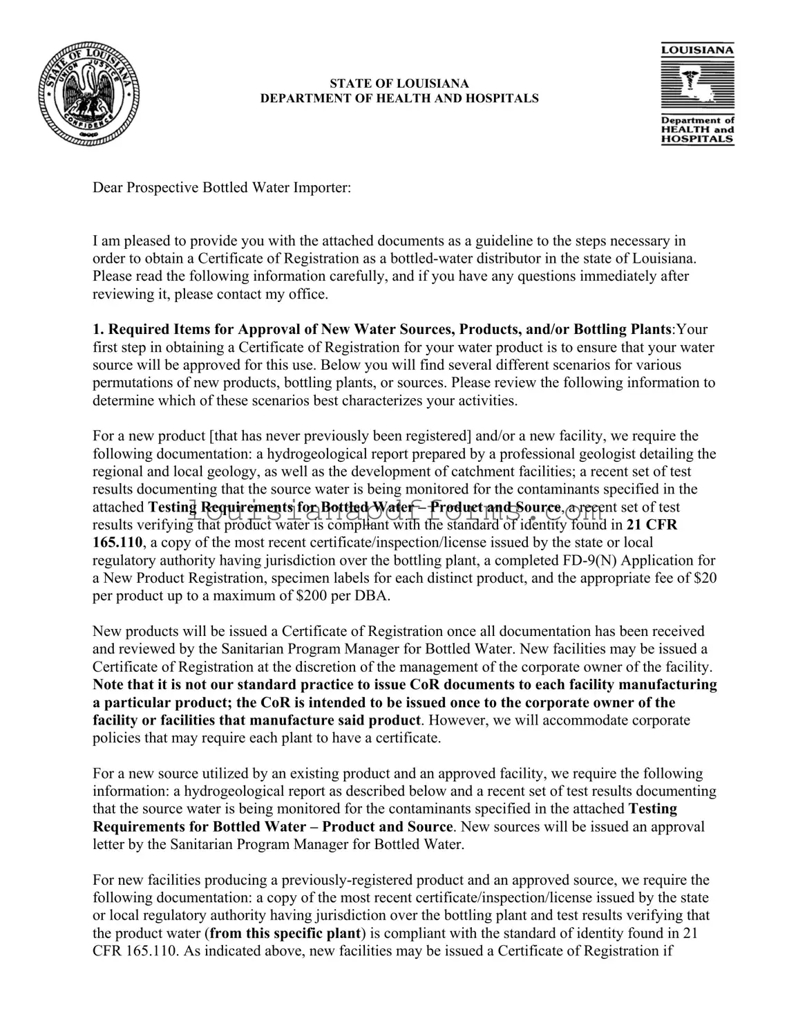 Blank Louisiana Fd 9 PDF Form
